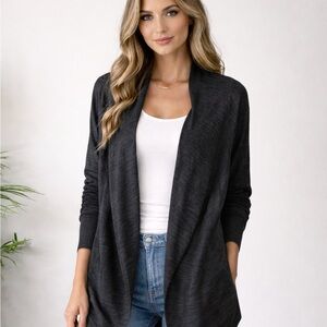 Wilfred Charcoal Knit Cardigan